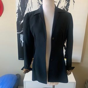 Dolce & Gabbana leopard lined blazer